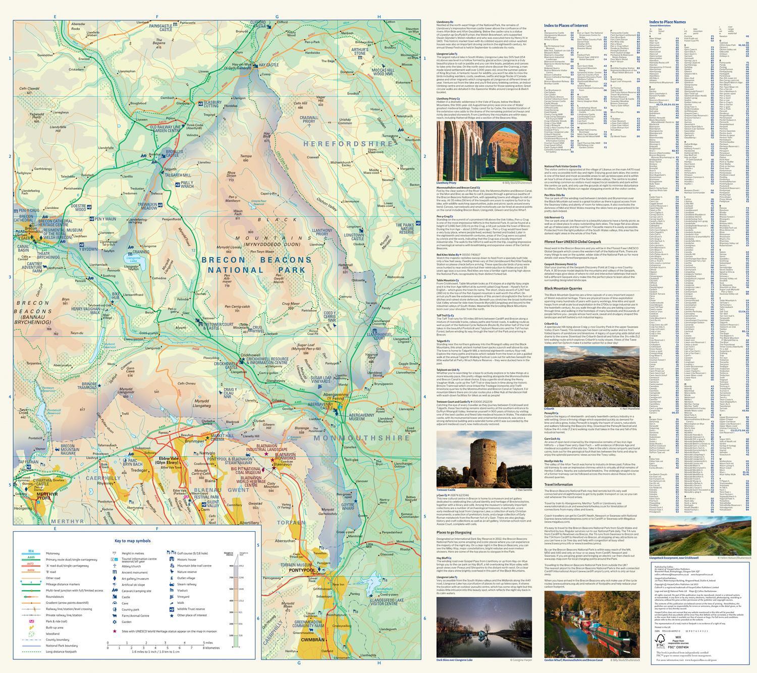 Bild: 9780008439170 | Brecon Beacons National Park Pocket Map | National Parks UK (u. a.)