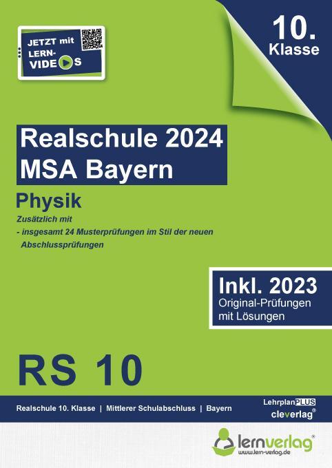 Cover: 9783743001060 | Original-Prüfungen Realschule Bayern 2024 Physik | Taschenbuch | 2023