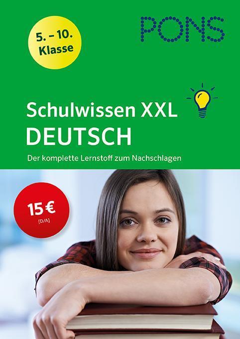 Cover: 9783125625839 | PONS Schulwissen XXL Deutsch 5.-10. Klasse | Taschenbuch | Deutsch