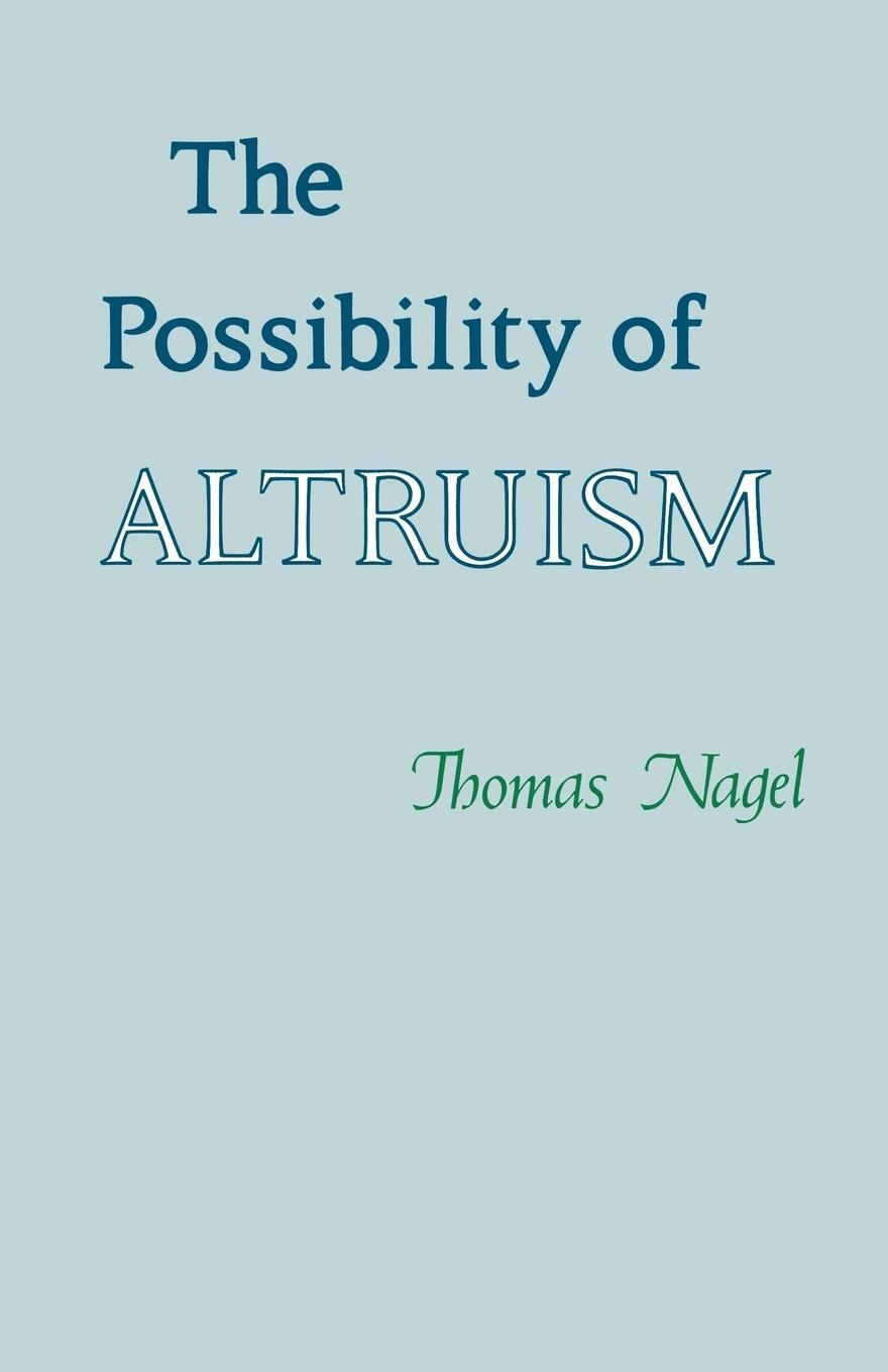 Cover: 9780691020020 | The Possibility of Altruism | Thomas Nagel | Taschenbuch | Paperback