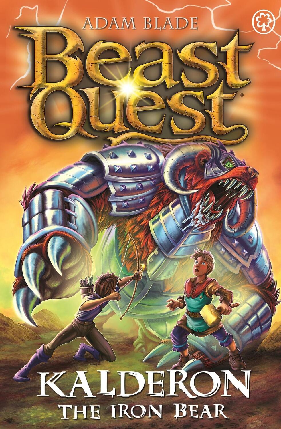 Cover: 9781408367421 | Beast Quest: Kalderon the Iron Bear | Series 29 Book 1 | Adam Blade
