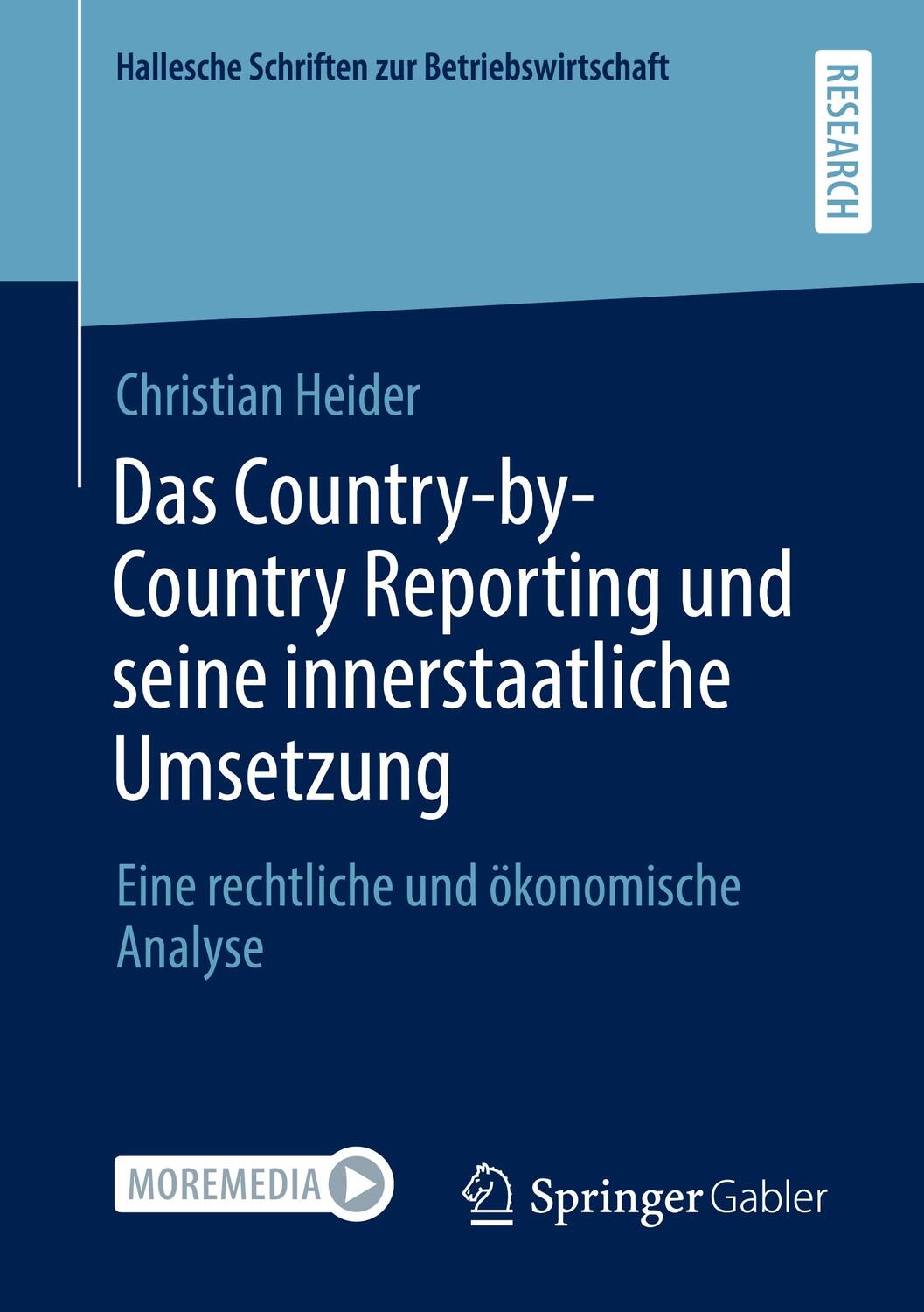 Cover: 9783658319854 | Das Country-by-Country Reporting und seine innerstaatliche Umsetzung