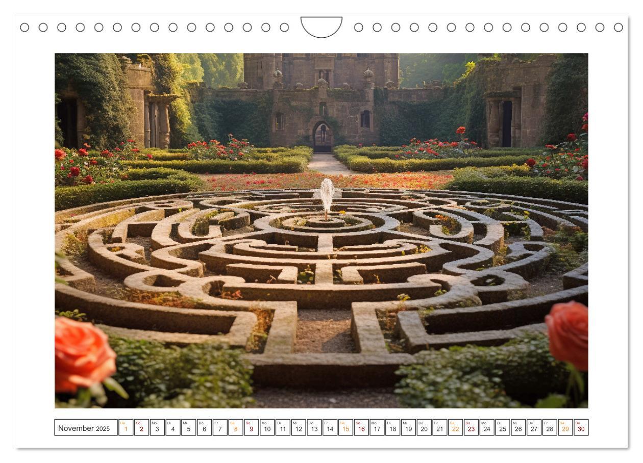 Bild: 9783383853524 | Irrgärten und Labyrinthe (Wandkalender 2025 DIN A4 quer), CALVENDO...