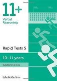 Cover: 9780721714547 | Schofield &amp; Sims: 11+ Verbal Reasoning Rapid Tests Book 5: Y | 2018
