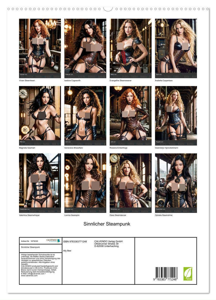 Bild: 9783383771248 | Sinnlicher Steampunk (hochwertiger Premium Wandkalender 2025 DIN A2...