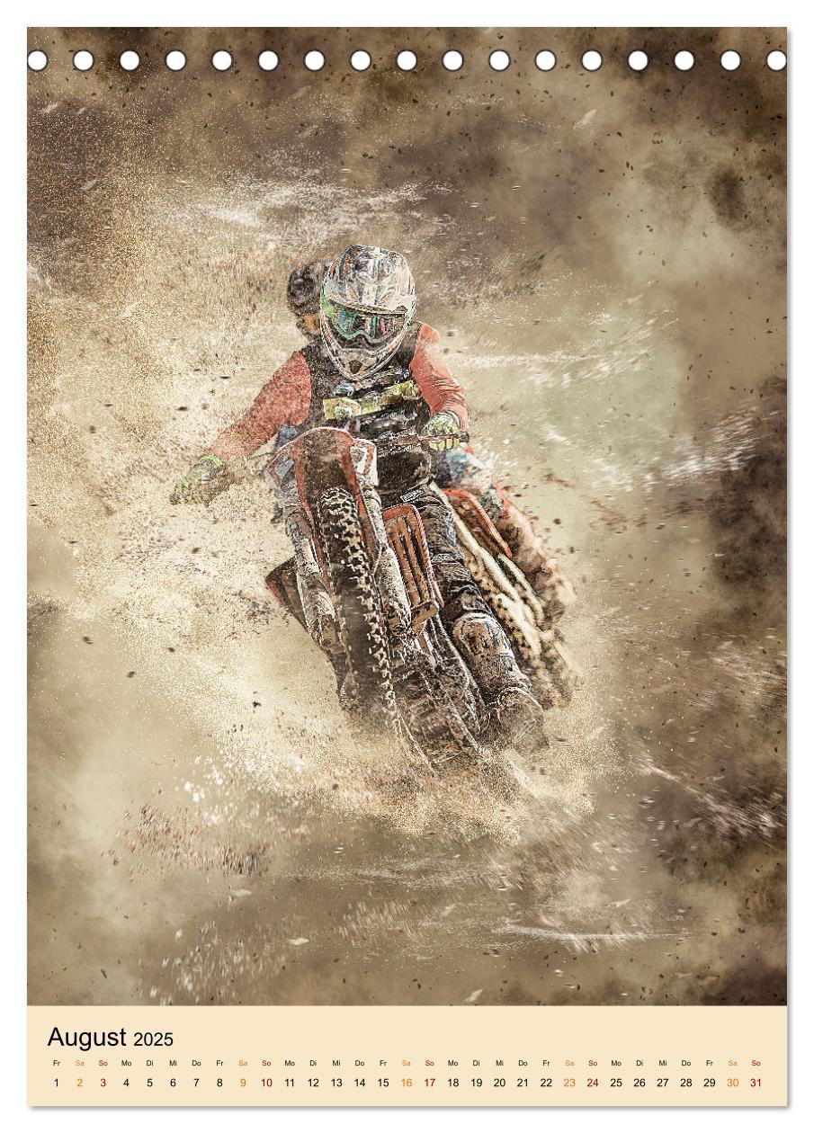 Bild: 9783435890385 | Motocross - Sport der Extreme (Tischkalender 2025 DIN A5 hoch),...