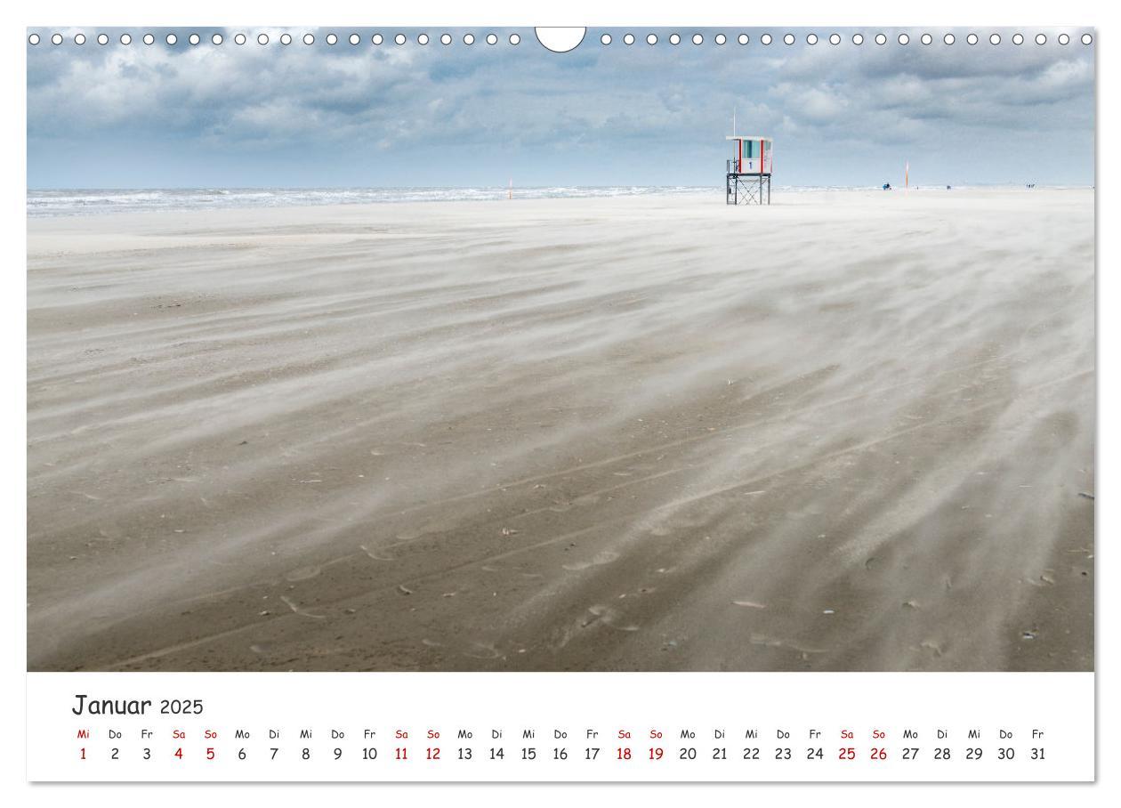 Bild: 9783435979356 | Nordsee, Meer, Strand und Wind (Wandkalender 2025 DIN A3 quer),...