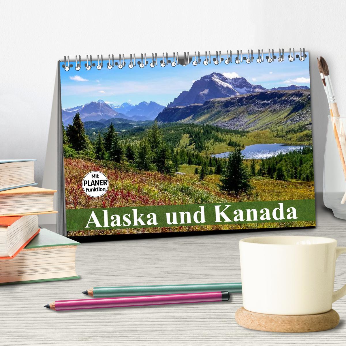 Bild: 9783435538058 | Alaska und Kanada (Tischkalender 2025 DIN A5 quer), CALVENDO...