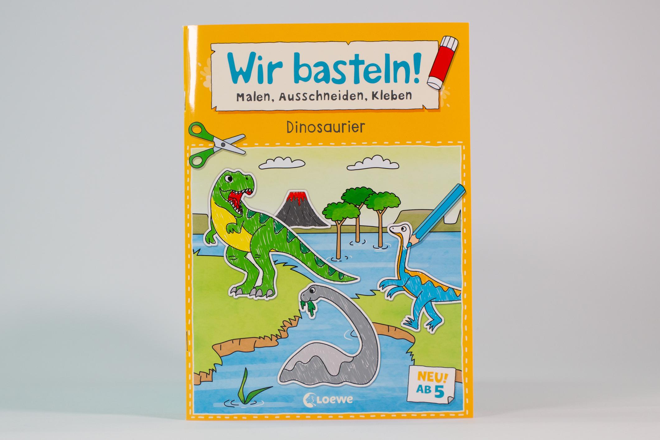 Bild: 9783743216235 | Wir basteln! ab 5 Jahren - Malen, Ausschneiden, Kleben - Dinosaurier