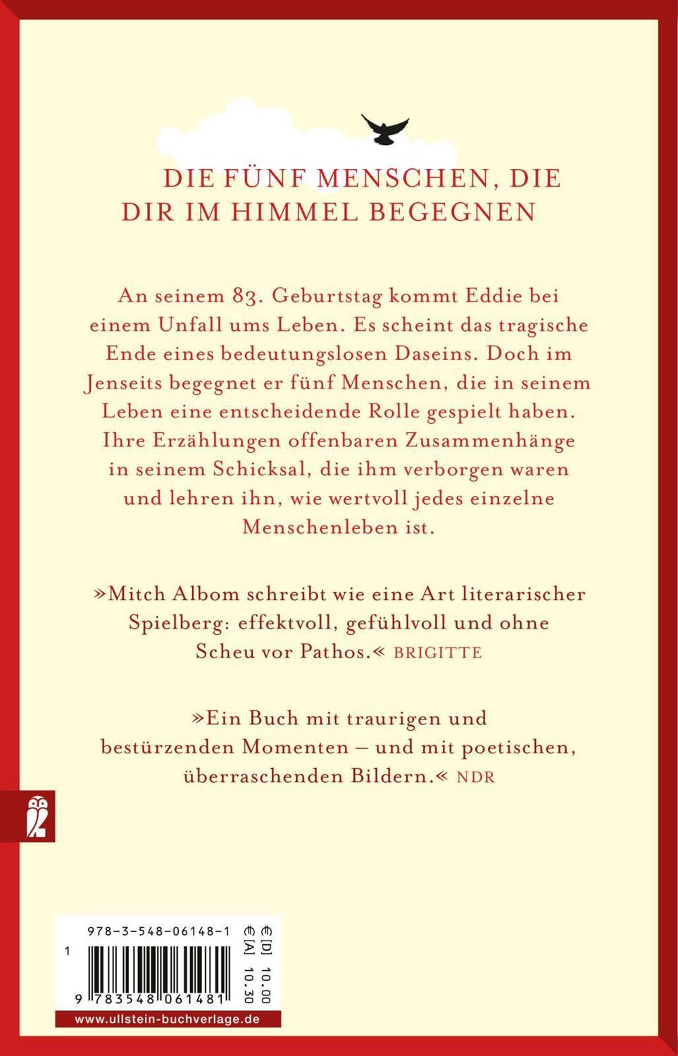 Rückseite: 9783548061481 | Die fünf Menschen, die dir im Himmel begegnen | Mitch Albom | Buch