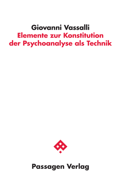 Cover: 9783709204535 | Elemente zur Konstitution der Psychoanalyse als Technik | Vassalli