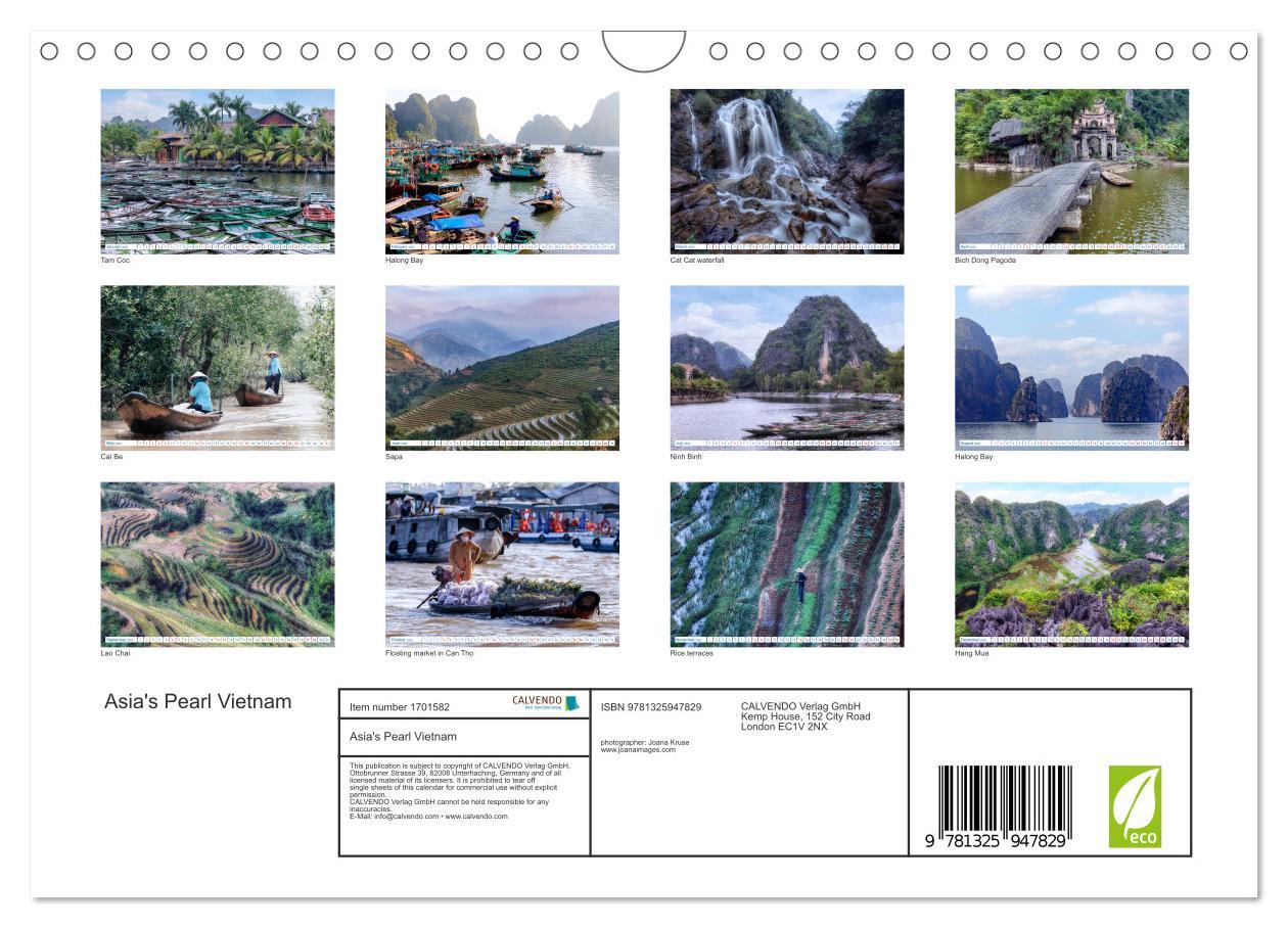 Bild: 9781325947829 | Asia's Pearl Vietnam (Wall Calendar 2025 DIN A4 landscape),...