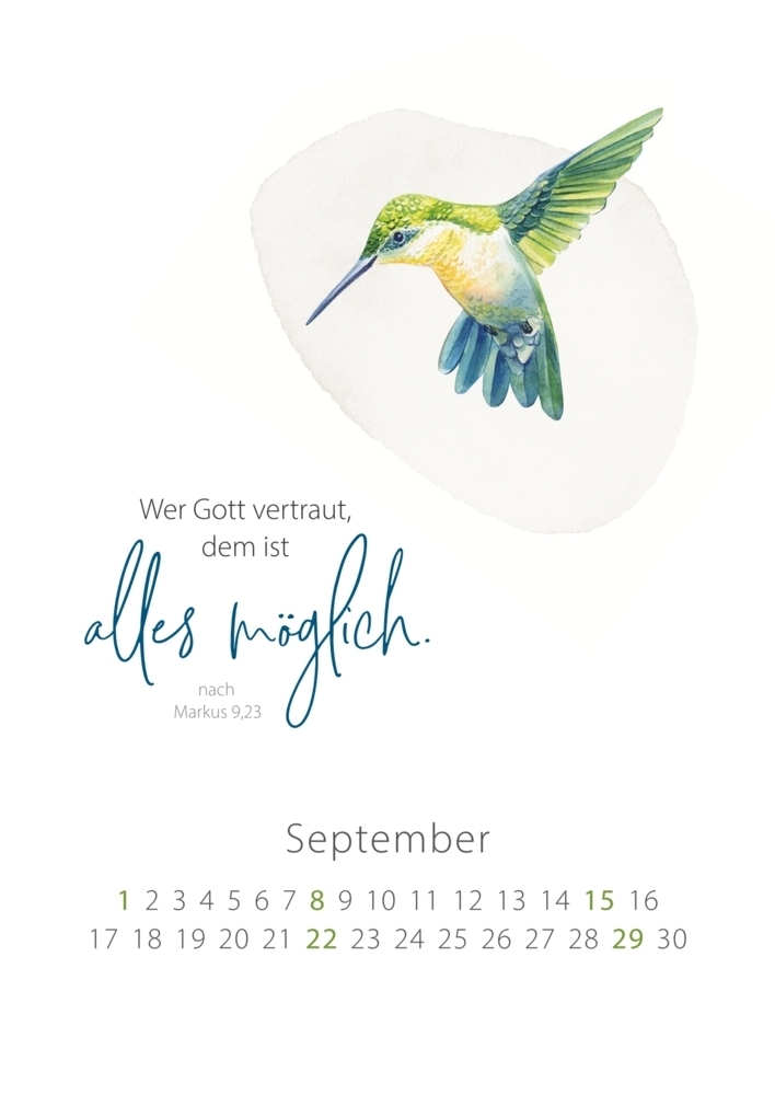 Bild: 9783986950125 | SegensRegen 2024 - Tischkalender | Kalender | 13 S. | Deutsch | 2024
