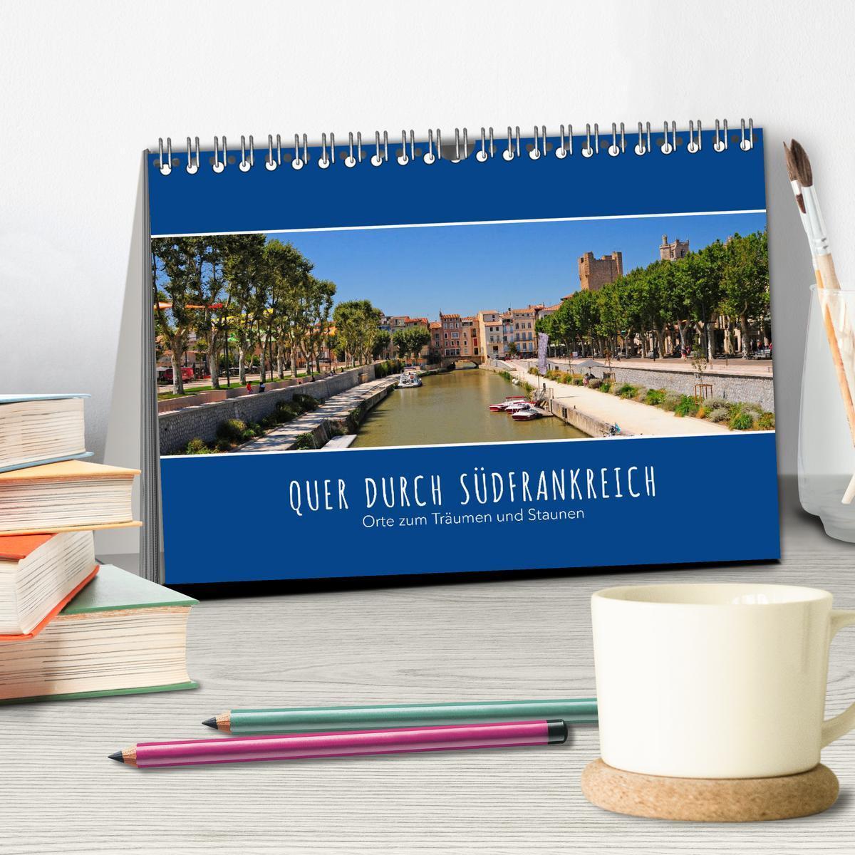 Bild: 9783435348411 | Quer durch Südfrankreich (Tischkalender 2025 DIN A5 quer), CALVENDO...