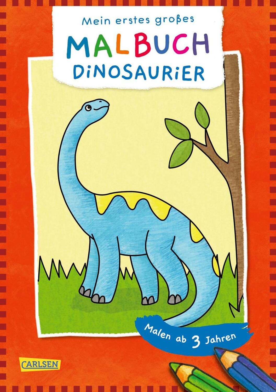 Cover: 9783551190901 | Ausmalbilder für Kita-Kinder: Mein erstes großes Malbuch: Dinosaurier