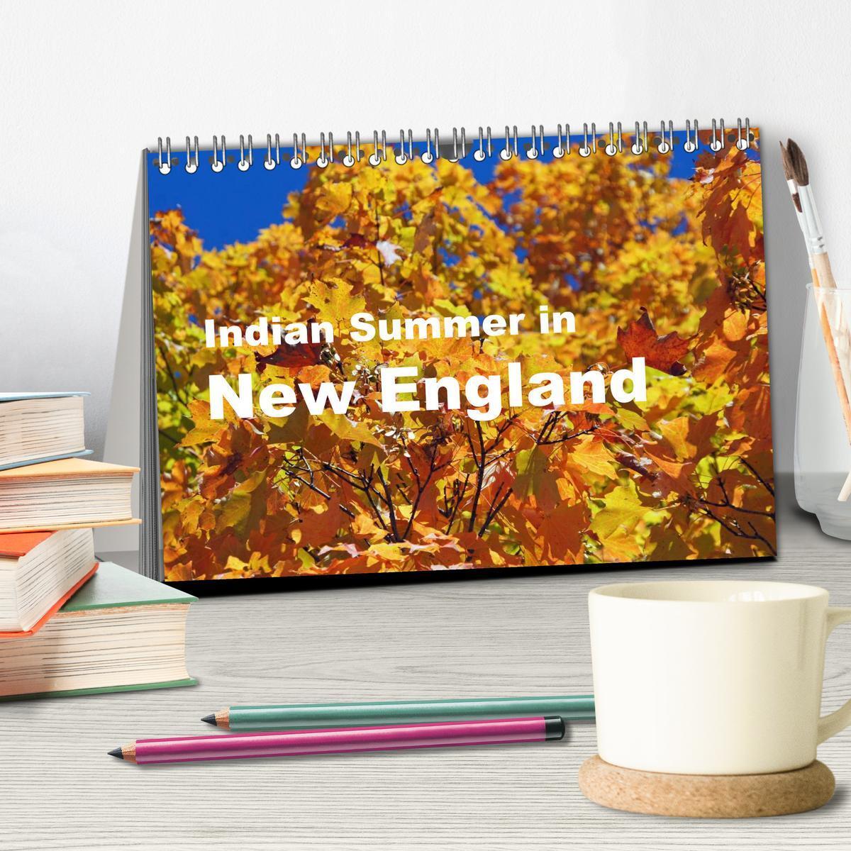 Bild: 9783435682812 | Indian Summer in New England (Tischkalender 2025 DIN A5 quer),...