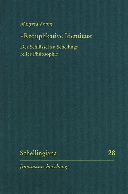Cover: 9783772828416 | »Reduplikative Identität« | Manfred Frank | Taschenbuch | 2018