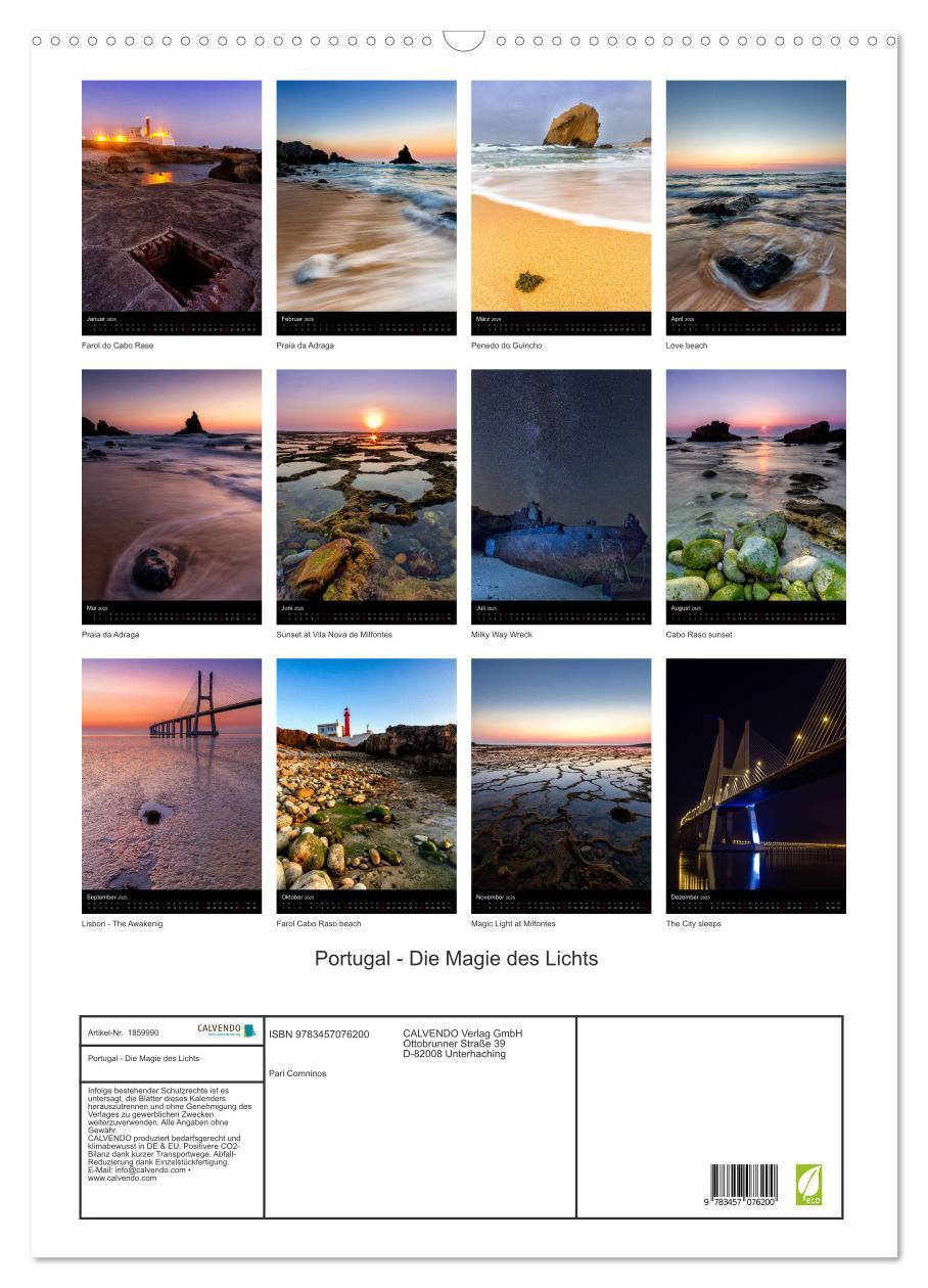 Bild: 9783457076200 | Portugal - Die Magie des Lichts (Wandkalender 2025 DIN A2 hoch),...