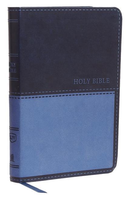 Cover: 9780785225867 | KJV Holy Bible: Value Compact Thinline, Blue Leathersoft, Red...