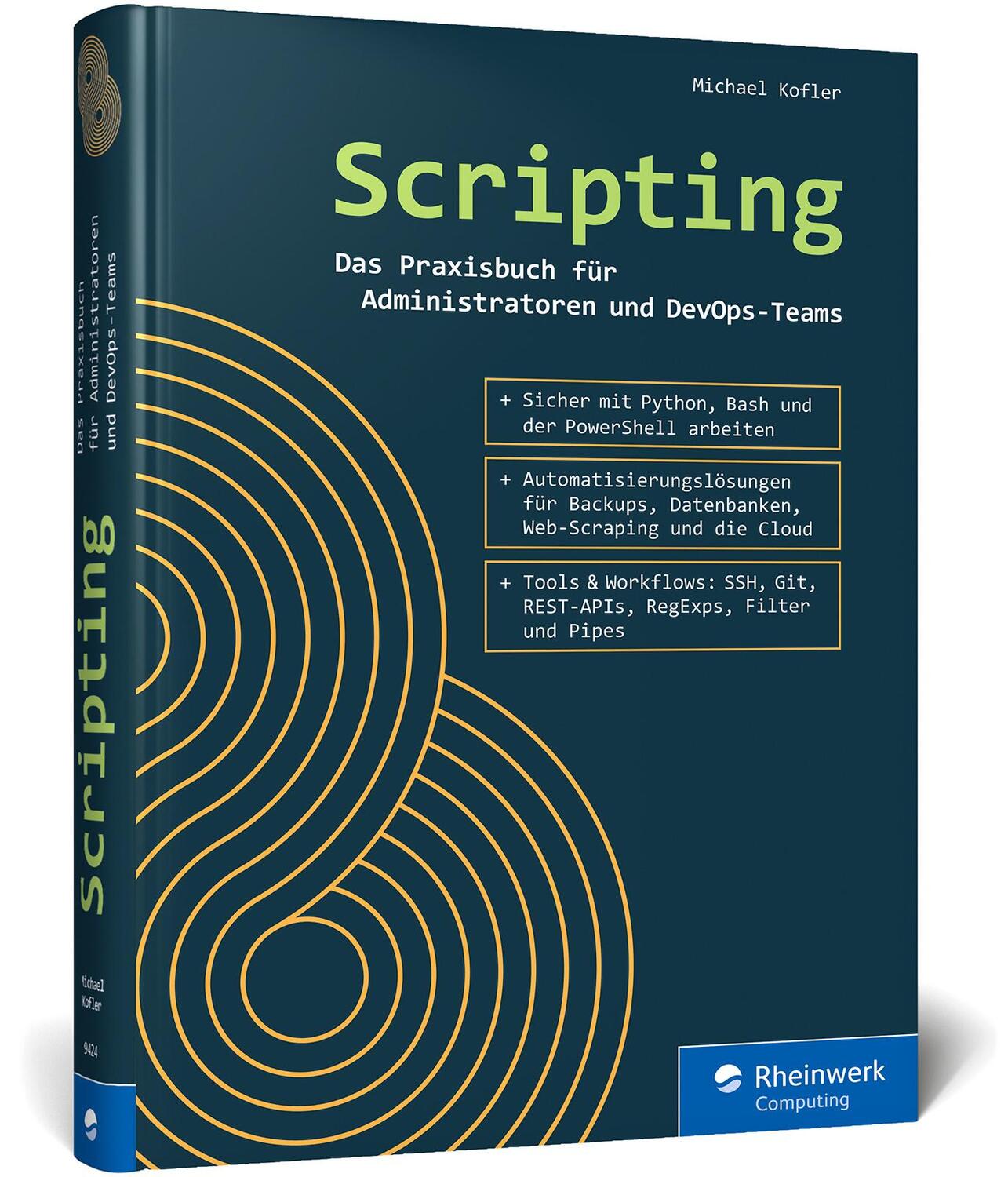 Cover: 9783836294249 | Scripting | Michael Kofler | Buch | Rheinwerk Computing | 492 S.