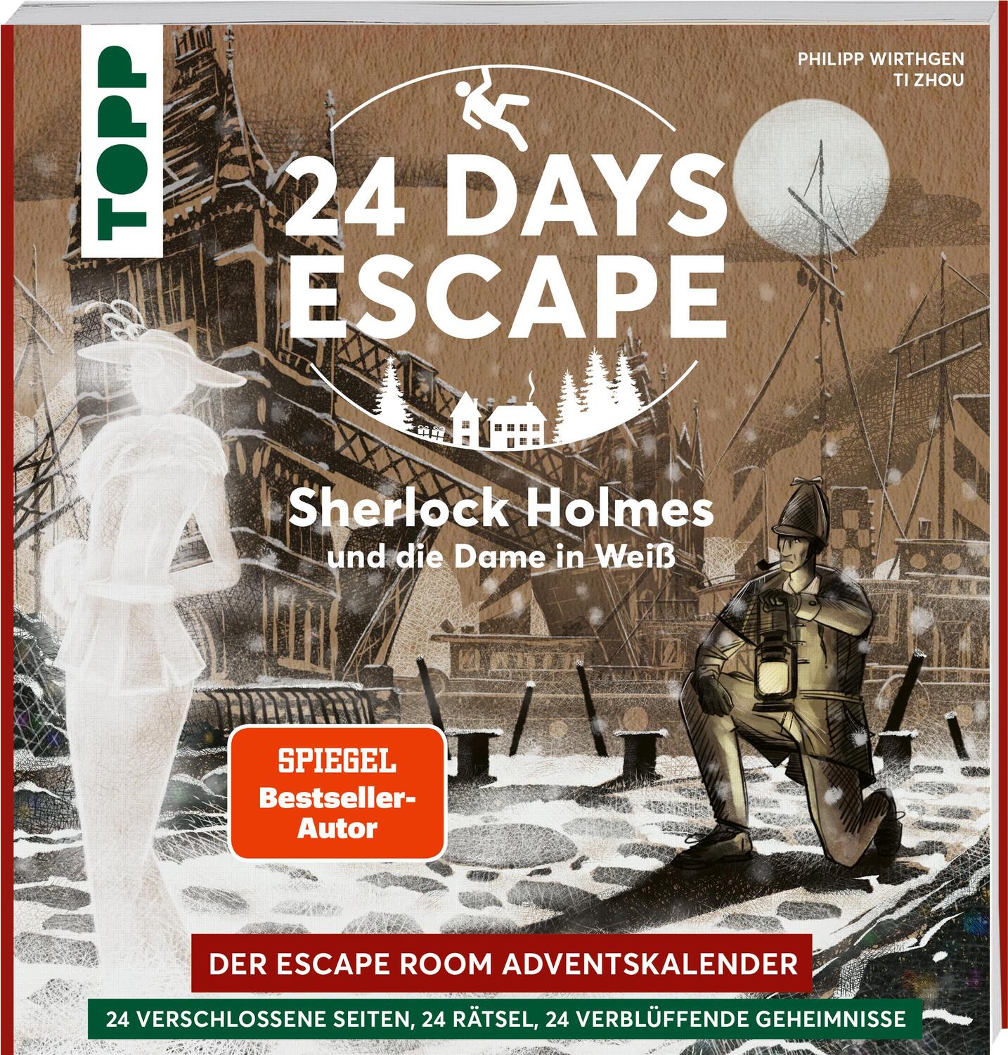 Cover: 9783772448980 | 24 DAYS ESCAPE - Der Escape Room Adventskalender: Sherlock Holmes...
