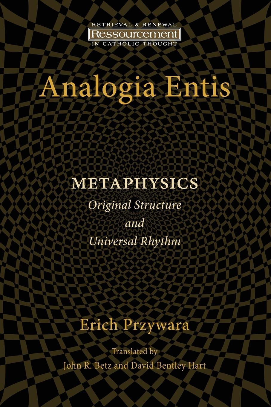 Cover: 9780802868596 | Analogia Entis | Metaphysics: Original Structure and Universal Rhythm