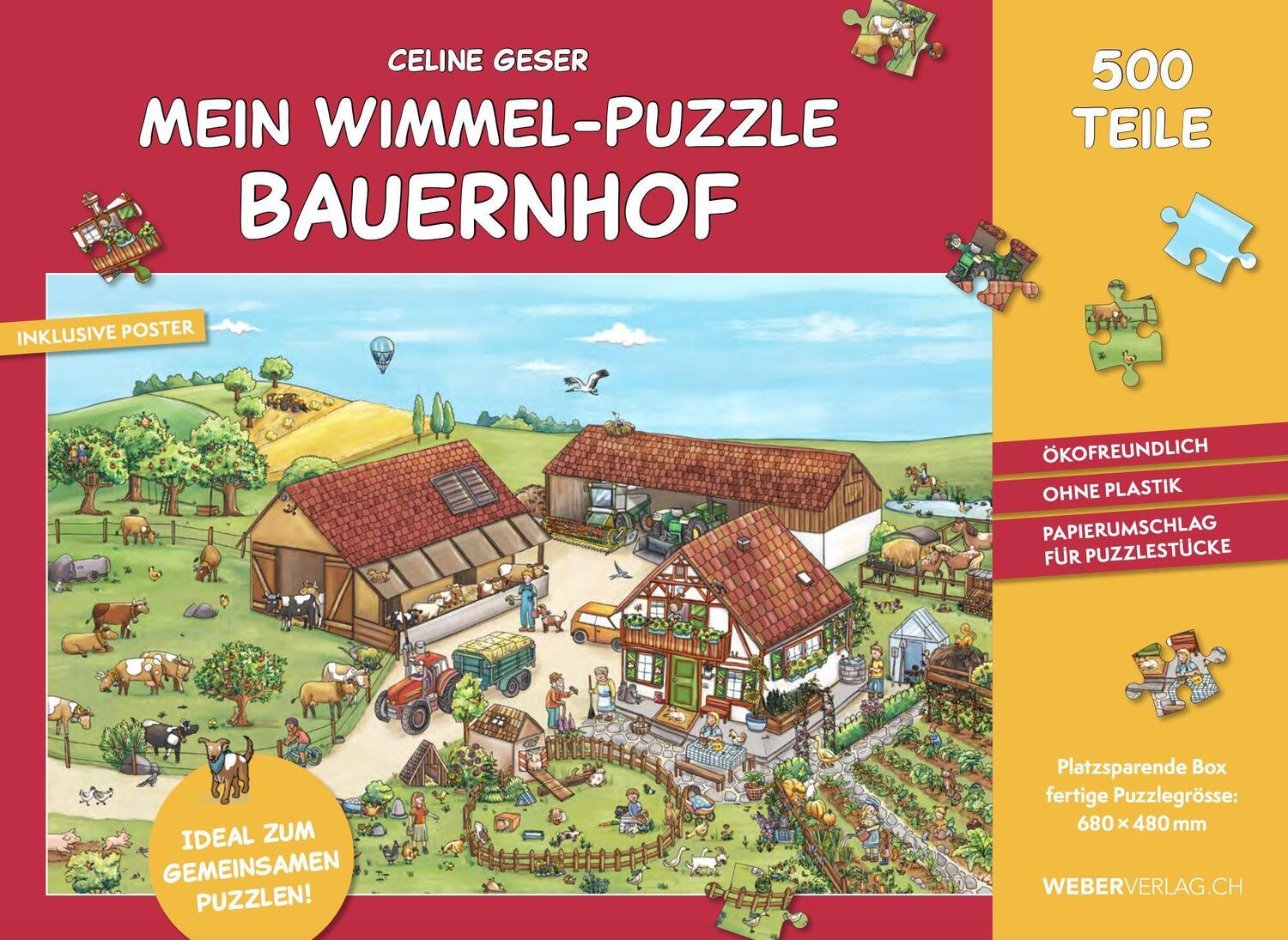 Cover: 9783038185185 | Mein Wimmel-Puzzle Bauernhof | Celine Geser | Stück | 1 S. | Deutsch