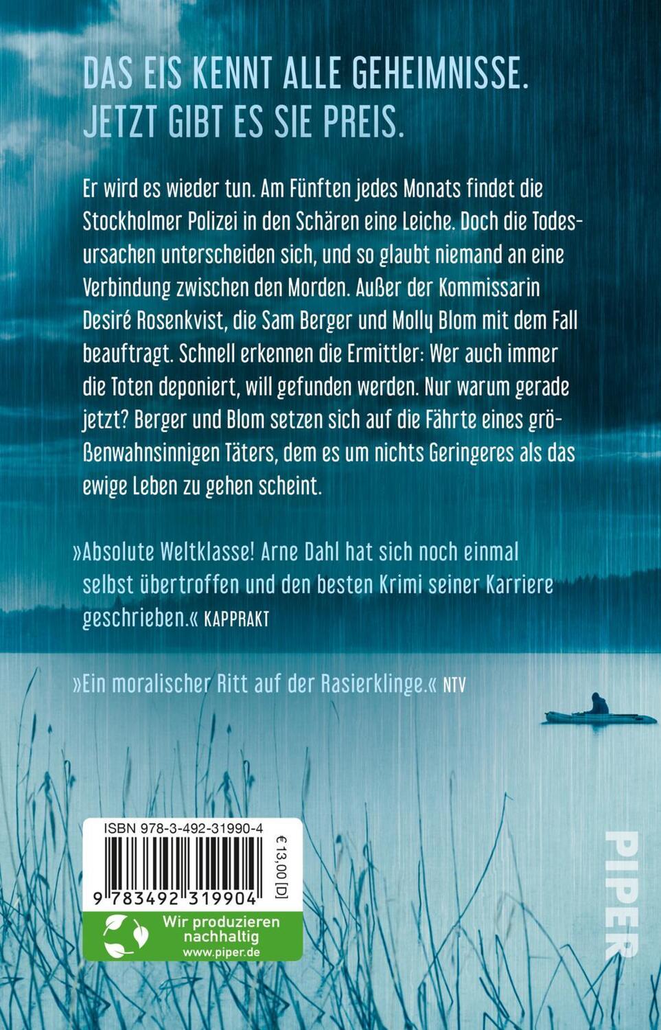 Rückseite: 9783492319904 | Null gleich eins | Kriminalroman Skandinavischer Krimi aus Schweden