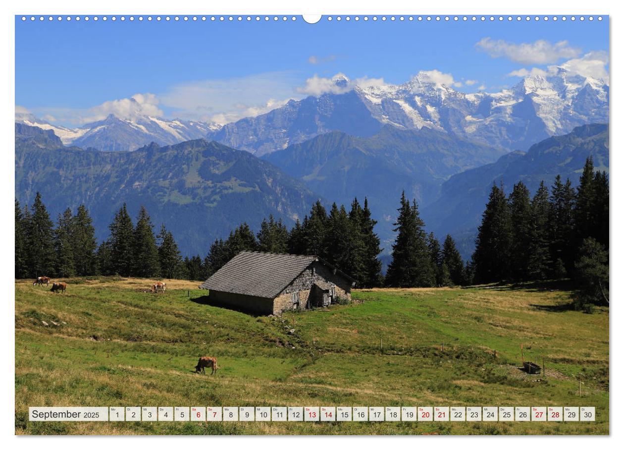 Bild: 9783435350032 | Bergblicke der Schweiz (Wandkalender 2025 DIN A2 quer), CALVENDO...