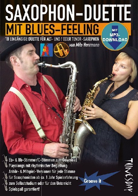 Cover: 9790501980215 | Saxophon-Duette mit Blues-Feeling | Milo Herrmann | 2015