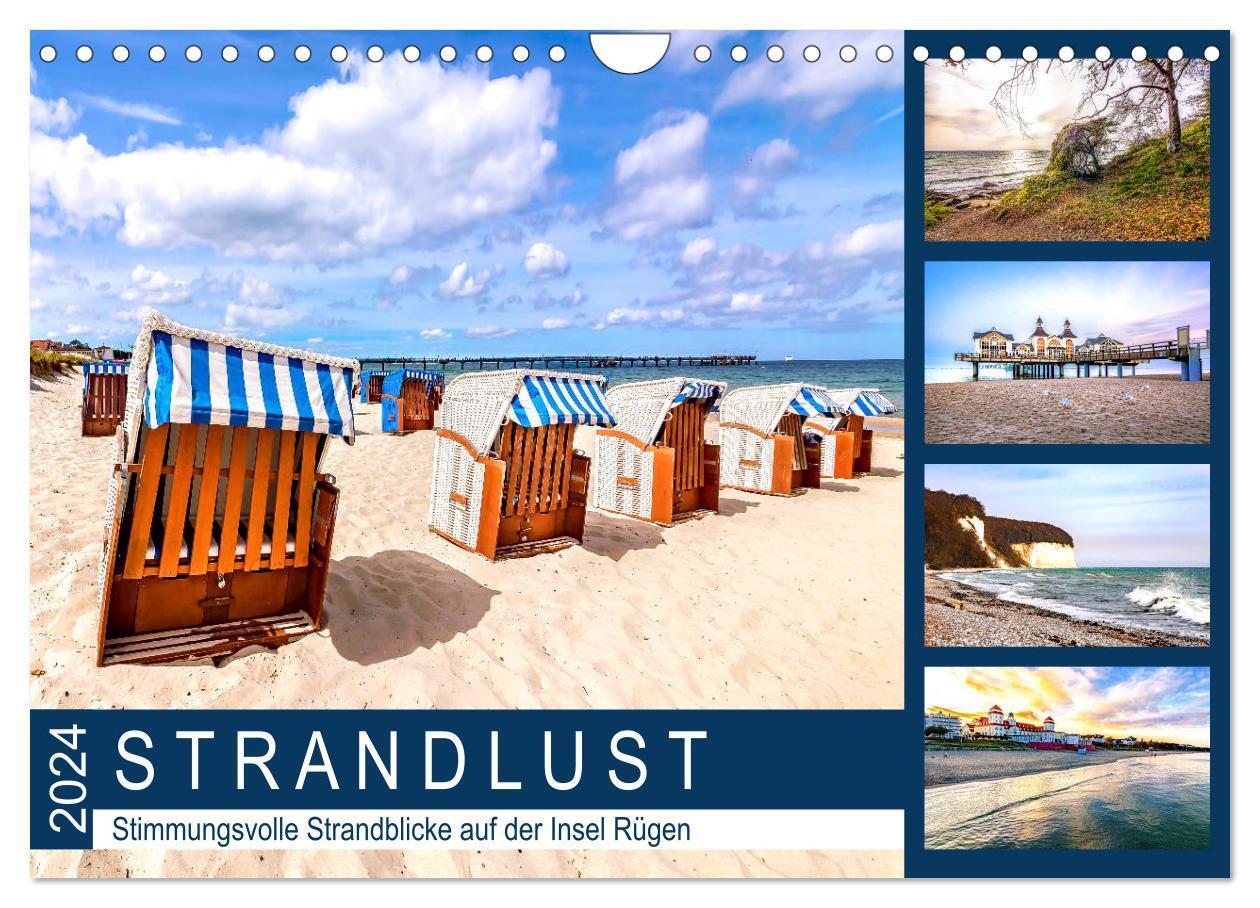 Cover: 9783675812925 | STRANDLUST Insel Rügen (Wandkalender 2024 DIN A4 quer), CALVENDO...