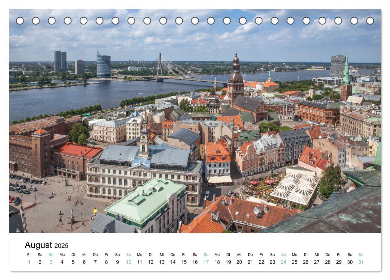 Bild: 9783435377442 | Riga - Metropole des Baltikums (Tischkalender 2025 DIN A5 quer),...