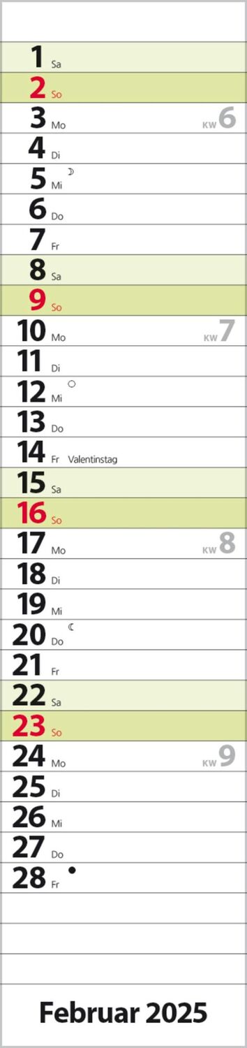 Bild: 9783731879626 | Streifenplaner Compact Grün 2025 | Verlag Korsch | Kalender | 13 S.