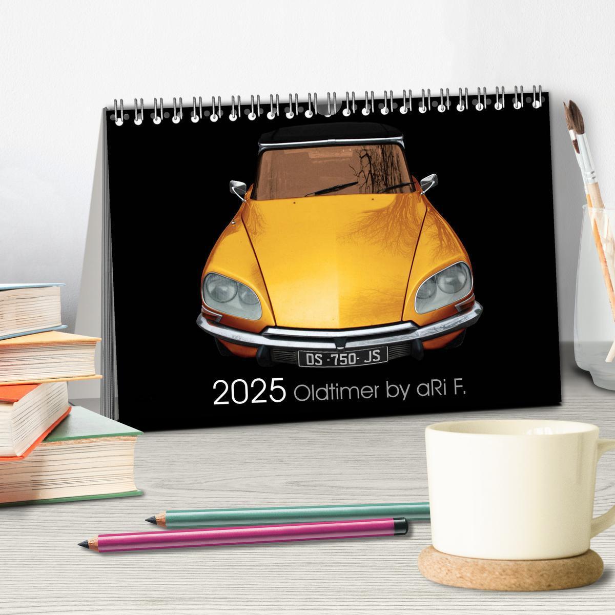 Bild: 9783435243617 | 2025 Oldtimer by aRi F. (Tischkalender 2025 DIN A5 quer), CALVENDO...