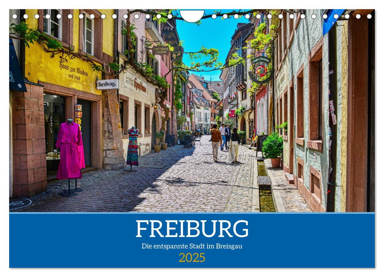 Cover: 9783383855368 | Freiburg - Die entspannte Stadt im Breisgau (Wandkalender 2025 DIN...