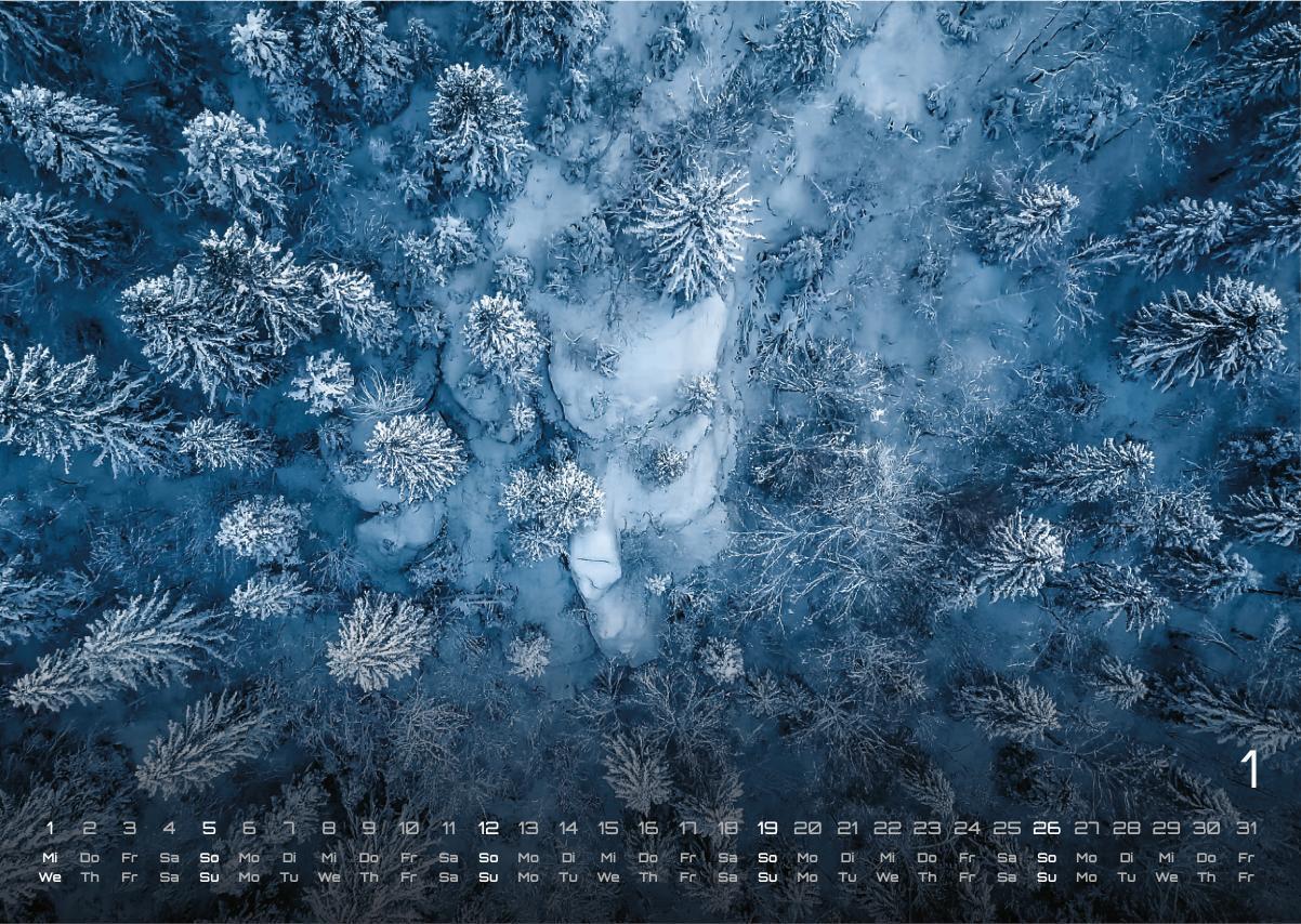 Bild: 9783986734480 | Wald - Erholung für Mensch und Tier - 2025 - Kalender DIN A3 | de