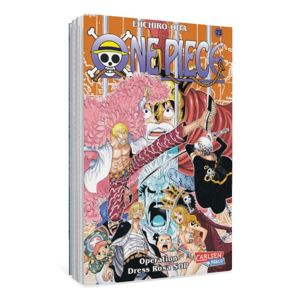 Bild: 9783551763778 | One Piece 73. Operation Dress Rosa SOP | Eiichiro Oda | Taschenbuch