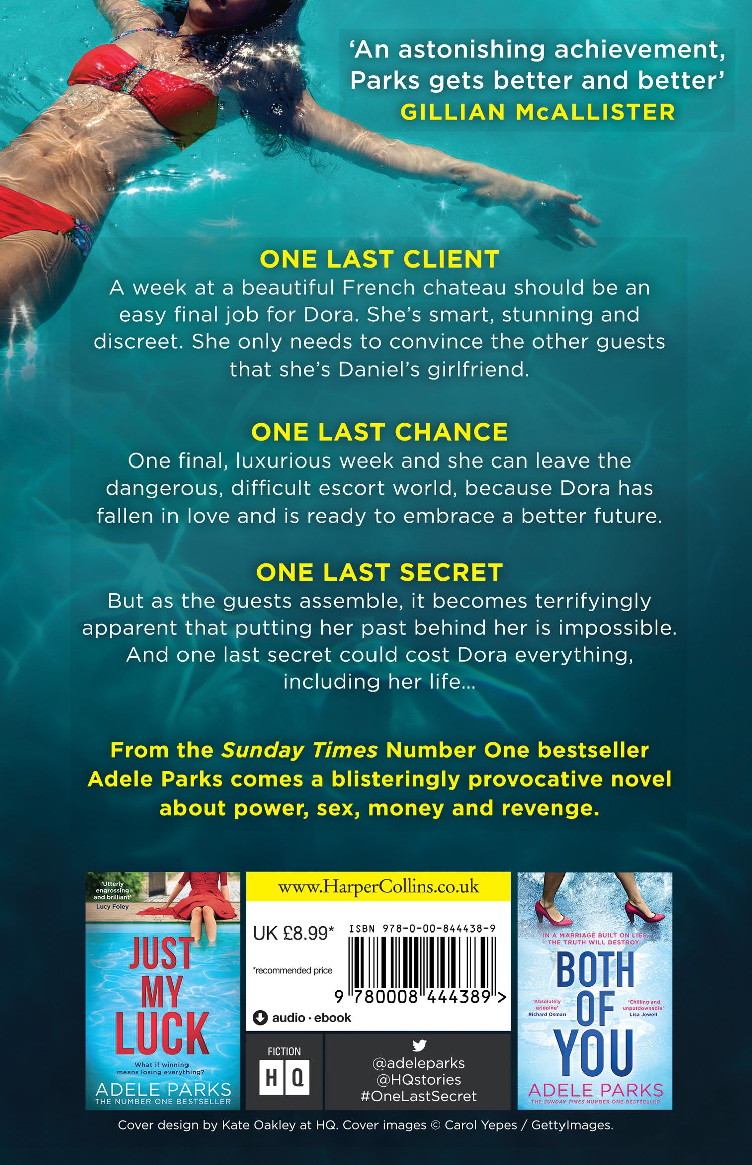 Rückseite: 9780008444389 | One Last Secret | Adele Parks | Taschenbuch | 384 S. | Englisch | 2022