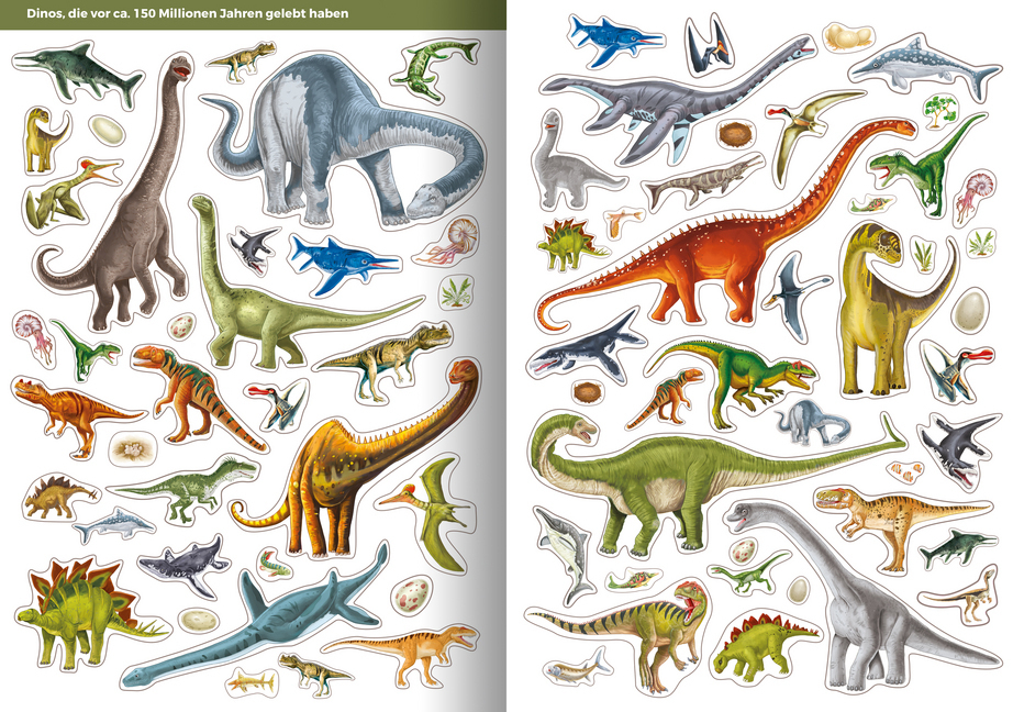 Bild: 9783863185824 | Meine Stickerwelt - Dinosaurier | Taschenbuch | 2020 | Friendz