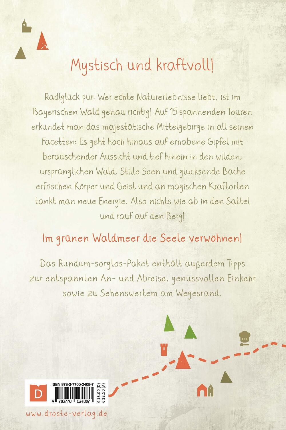 Rückseite: 9783770024087 | Bayerischer Wald. Radeln für die Seele | Wohlfühltouren | Taschenbuch