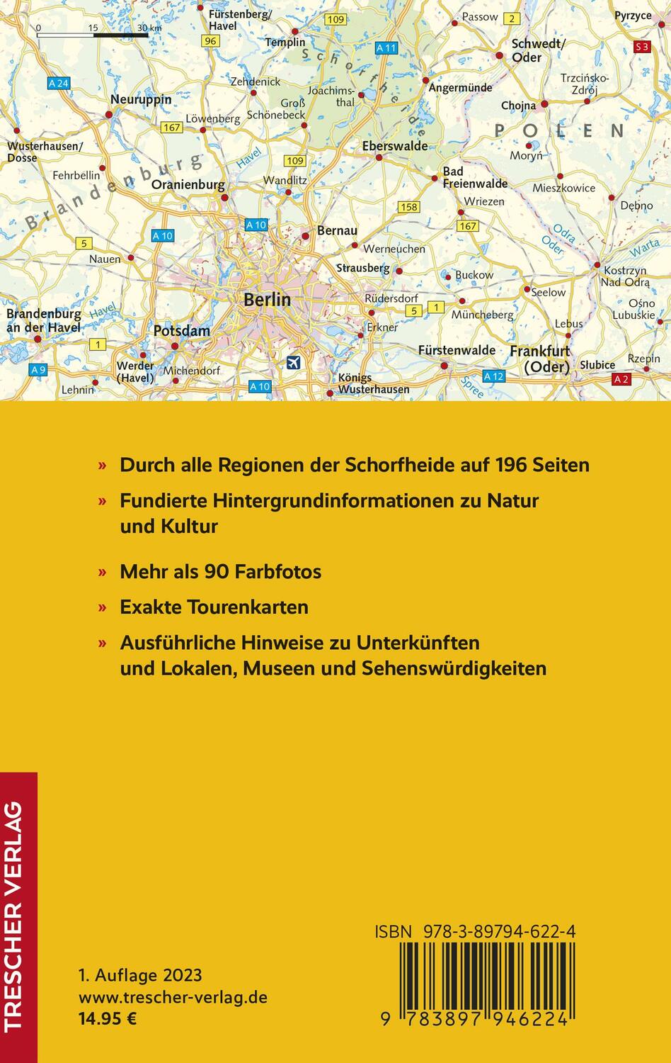 Rückseite: 9783897946224 | TRESCHER Reiseführer Schorfheide | Jörg Grzam (u. a.) | Taschenbuch