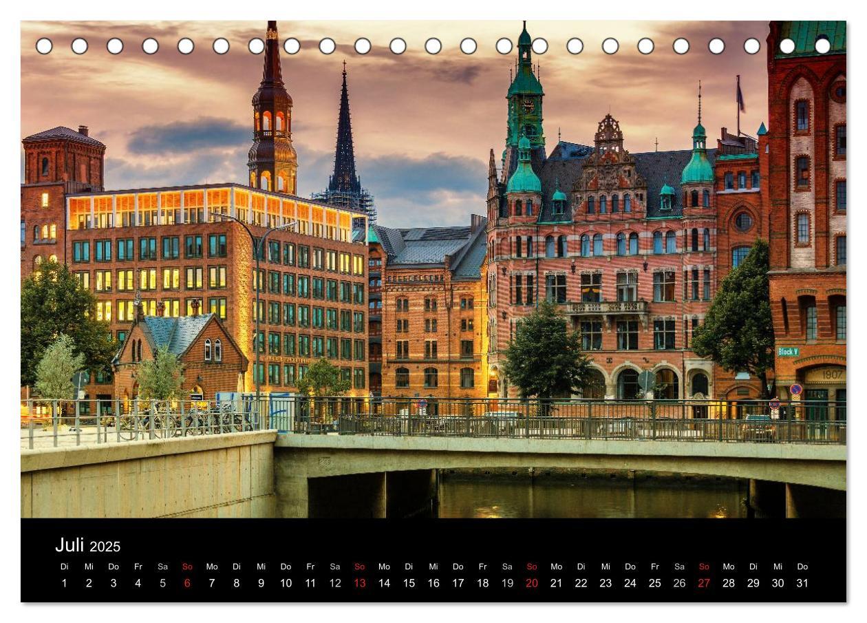 Bild: 9783435654970 | Charmantes Hamburg (Tischkalender 2025 DIN A5 quer), CALVENDO...