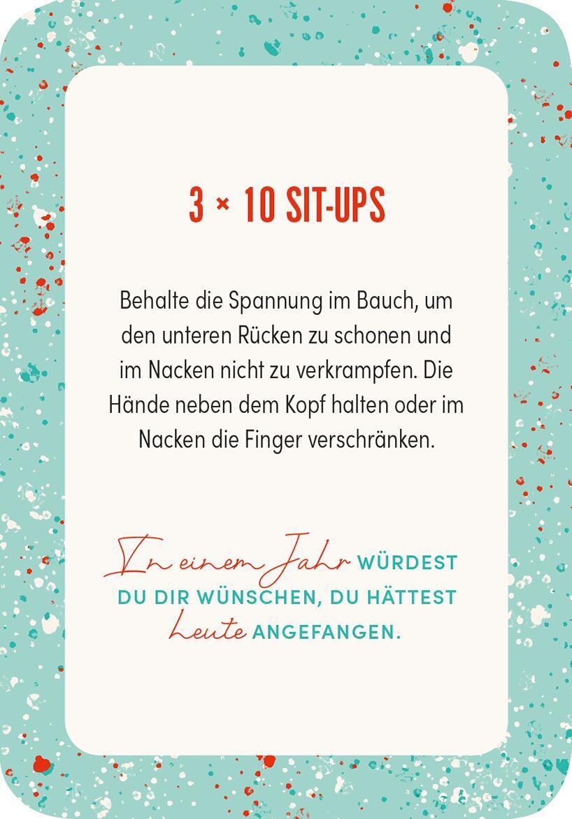 Bild: 9783845847146 | Mini-Lieblings-Workouts | 50 effektive Übungen für jeden Tag | Buch