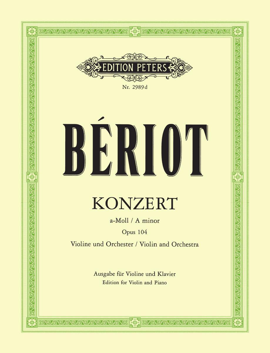 Cover: 9790014013318 | Konzert für Violine und Orchester Nr. 9 a-Moll op. 104 | Klavierauszug