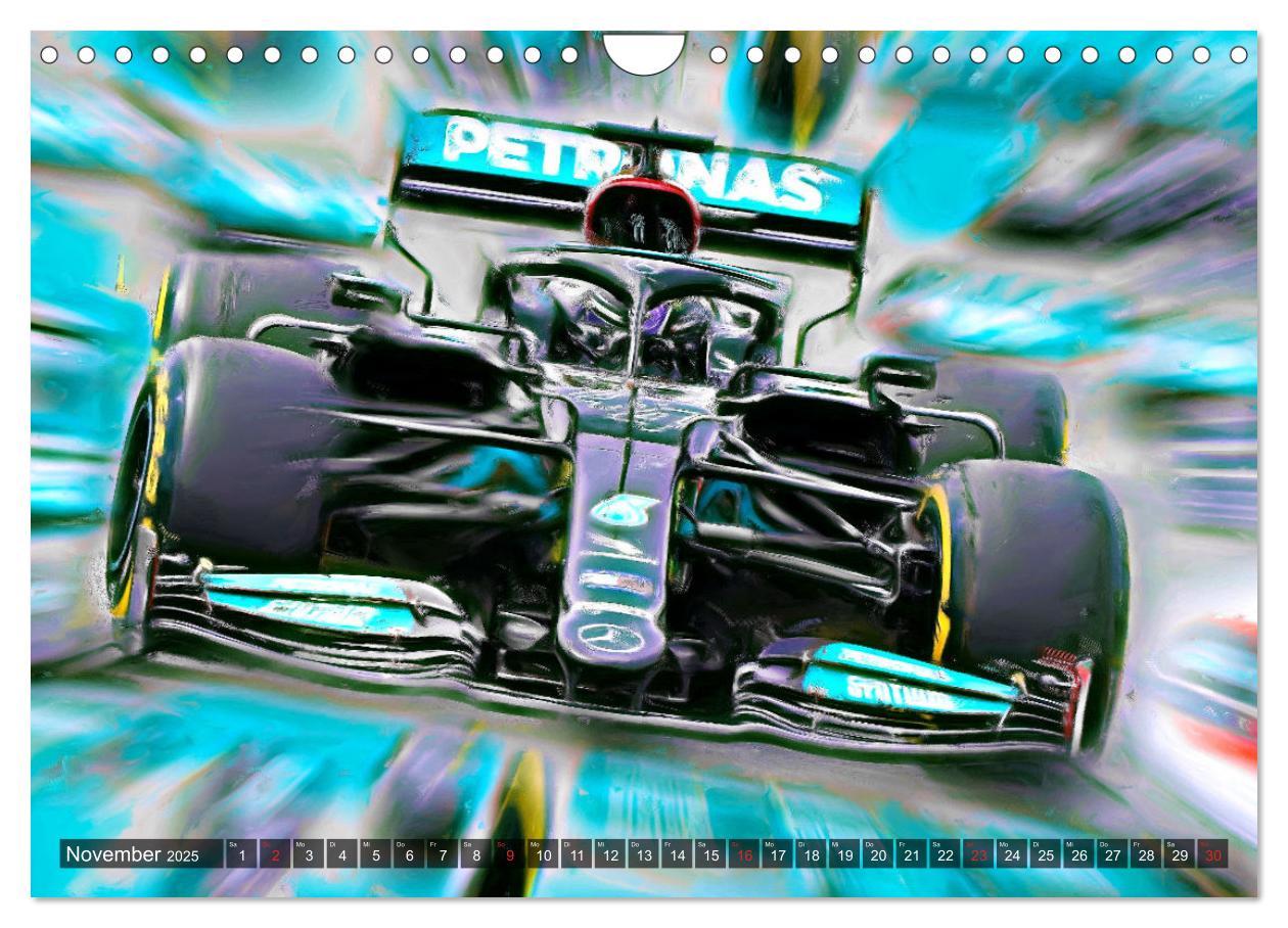 Bild: 9783435247912 | Faszinierende Formel 1 (Wandkalender 2025 DIN A4 quer), CALVENDO...