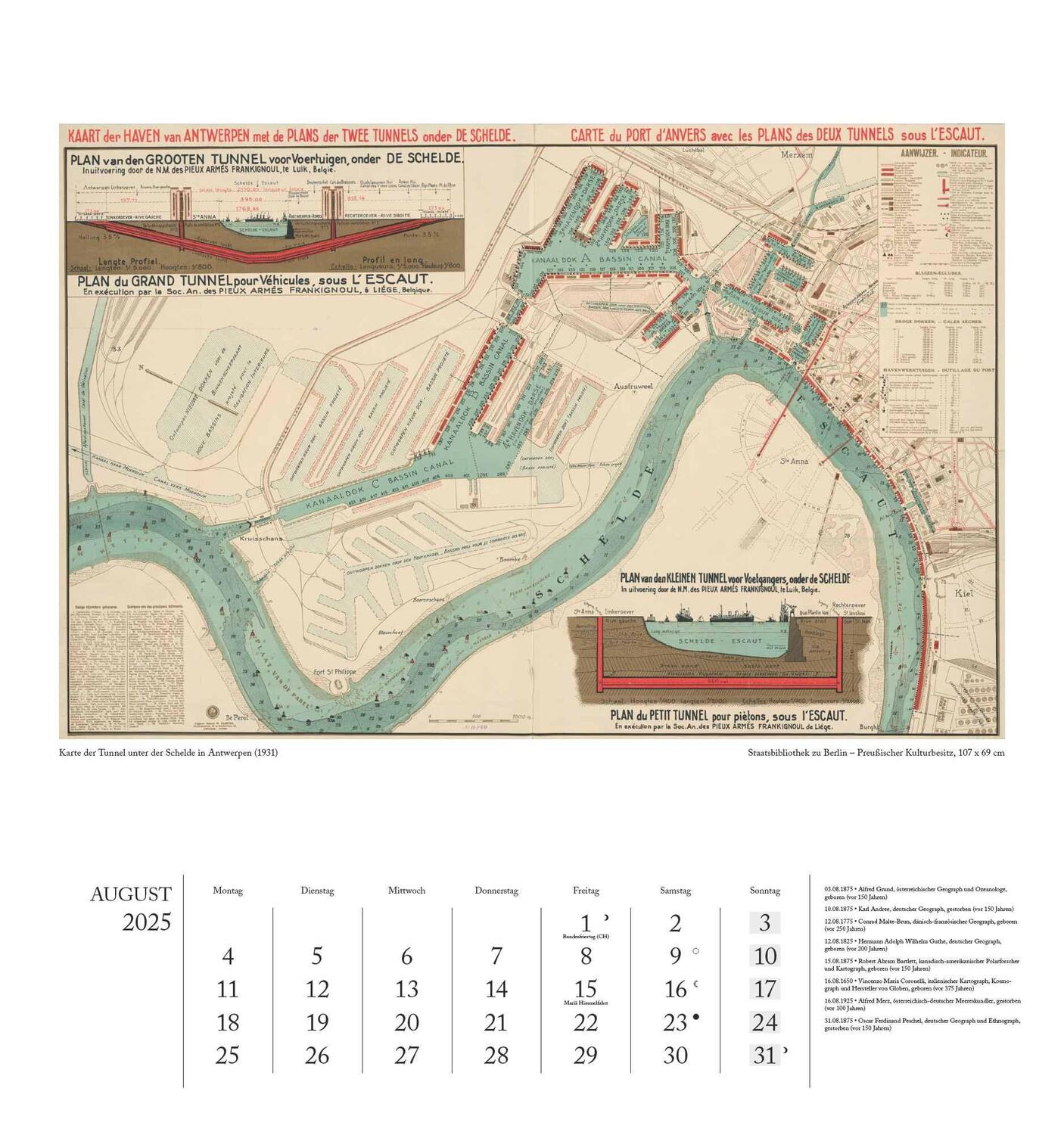 Bild: 4250809653013 | Geographisch-Kartographischer Kalender 2025 - Unterwelten -...