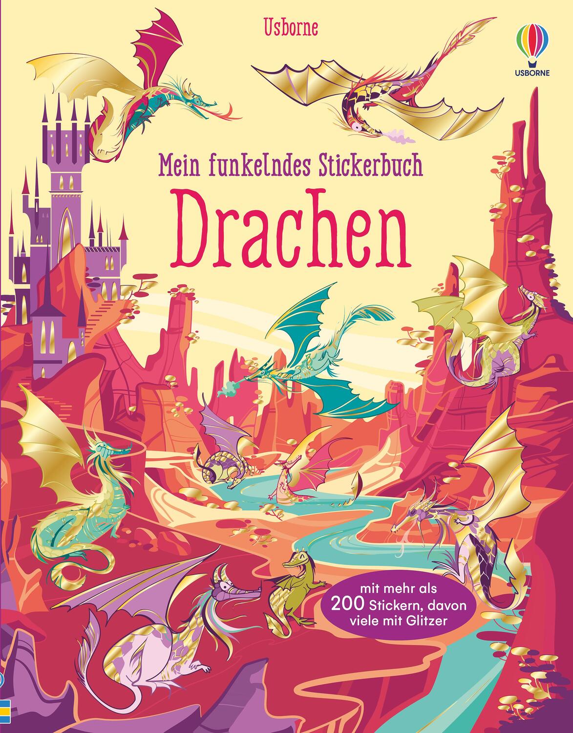 Cover: 9781789414301 | Mein funkelndes Stickerbuch: Drachen | Fiona Watt | Taschenbuch | 2021