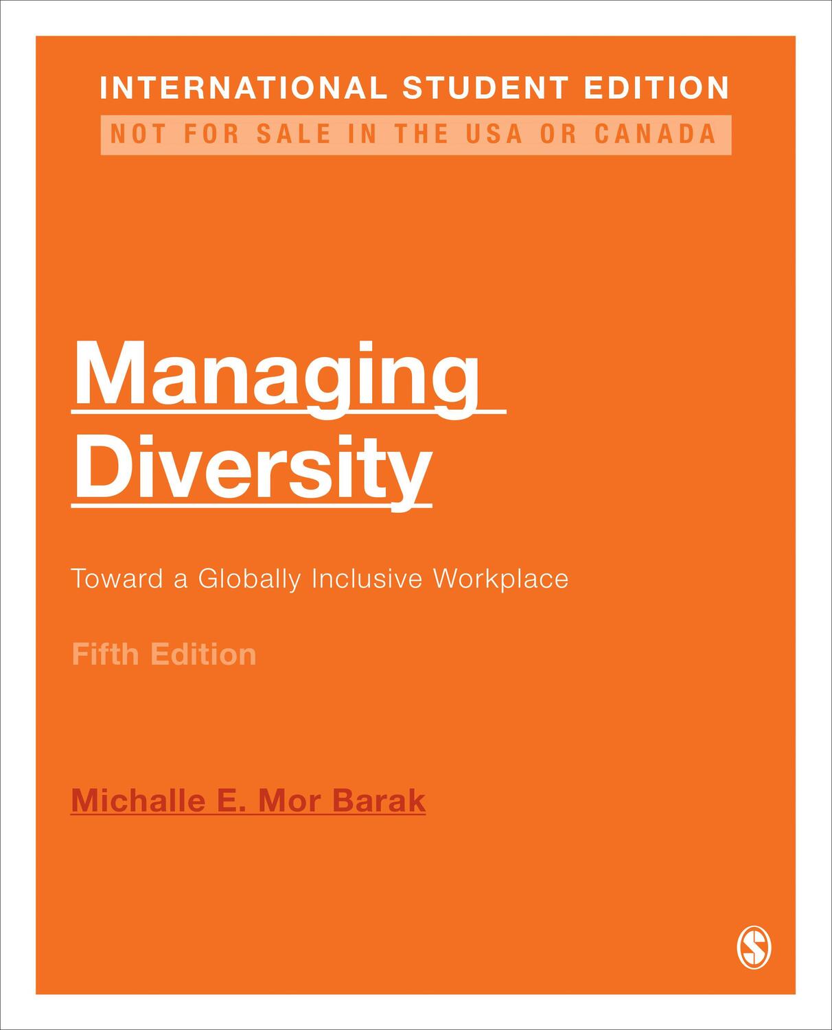 Cover: 9781071840986 | Managing Diversity - International Student Edition | Barak | Buch