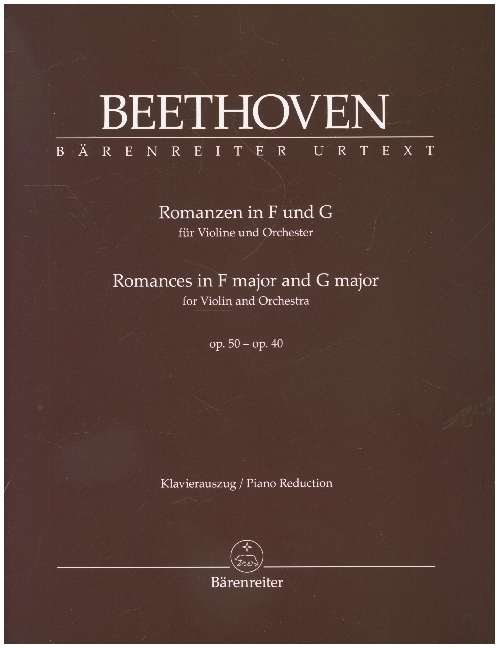 Cover: 9790006540853 | Romanzen in F-Dur und G-Dur für Violine und Orchester op. 50, 40,...