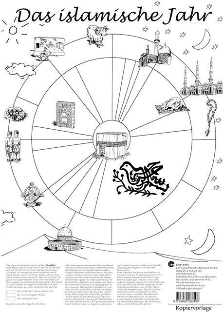 Bild: 9783460280496 | Das islamische Jahr, farbige Wandkarte | Stefan J. Wimmer | Buch